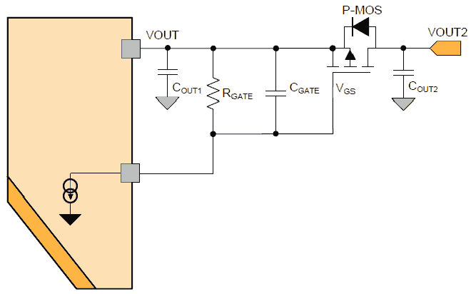 Схема подключения MOSFET-транзистора для реализации функции отключения нагрузки