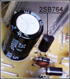 Сгоревший транзистор 2SB764
