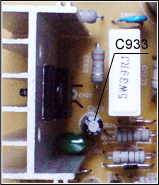 Неисправный конденсатор C933