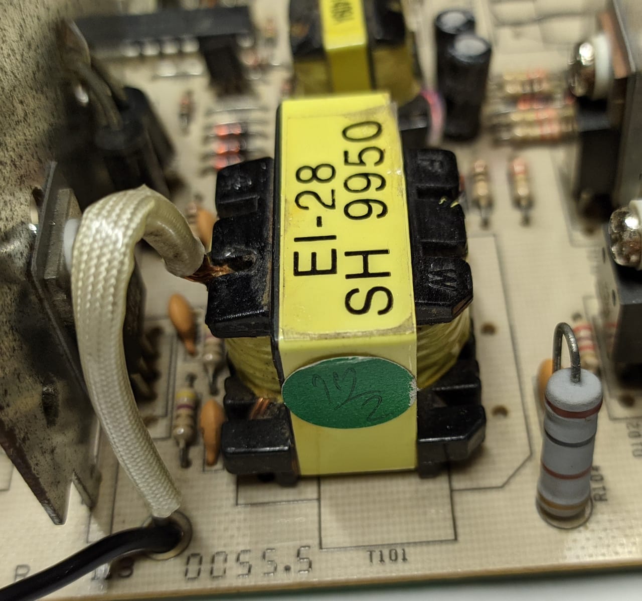 Импульсный силовой трансформатор EI-28 SH9950