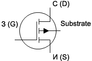 MOSFET транзистор с выводом подложки
