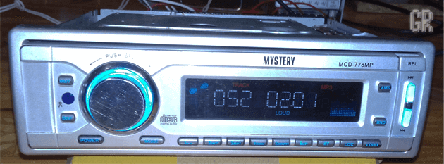 Электропрогон автомобильного CD/MP3-ресивера Mystery MCD-778MP