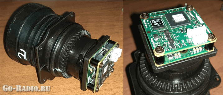 Объектив и плата CCD-матрицы ПНВ Pulsar Reflescope Digisight N770