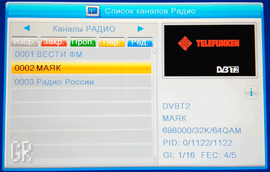 Радиостанции вещающие в стандарте DVB-T2