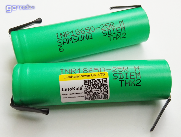 Внешний вид аккумуляторов Samsung INR18650-25RM