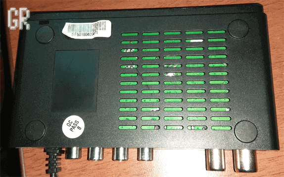 Приставка Digifors HD50. В корпусе. Вид снизу.