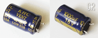 Конденсатор KHC VENT 1000µF 16V Low ESR